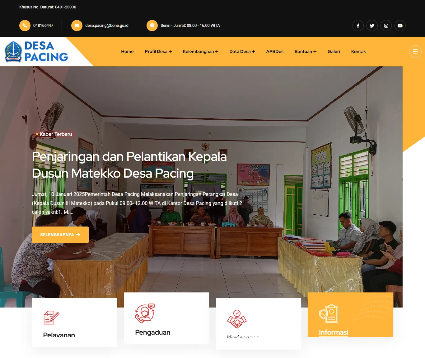 Website Profil Pemerintah Desa Pacing