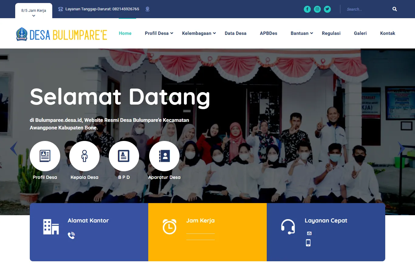 Website Profil Pemerintah Desa Bulumparee
