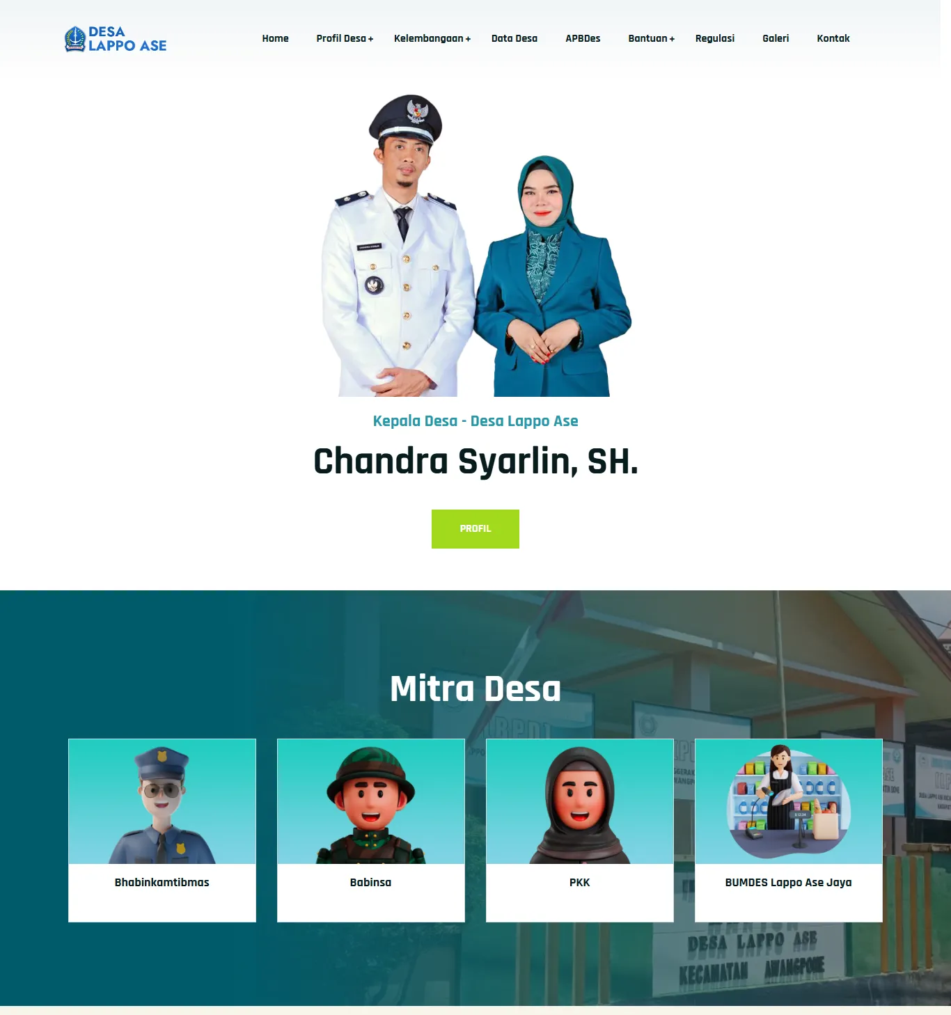 Website Profil Pemerintah Desa Lappoase