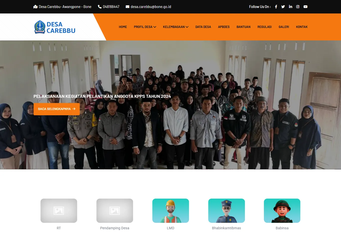 Website Profil Pemerintah Desa Carebbu